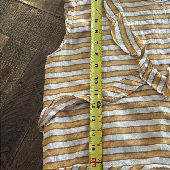 Zara TRF Collection Striped Yellow and White Sleeveless Top . Zara juniors - Picture 9 of 11